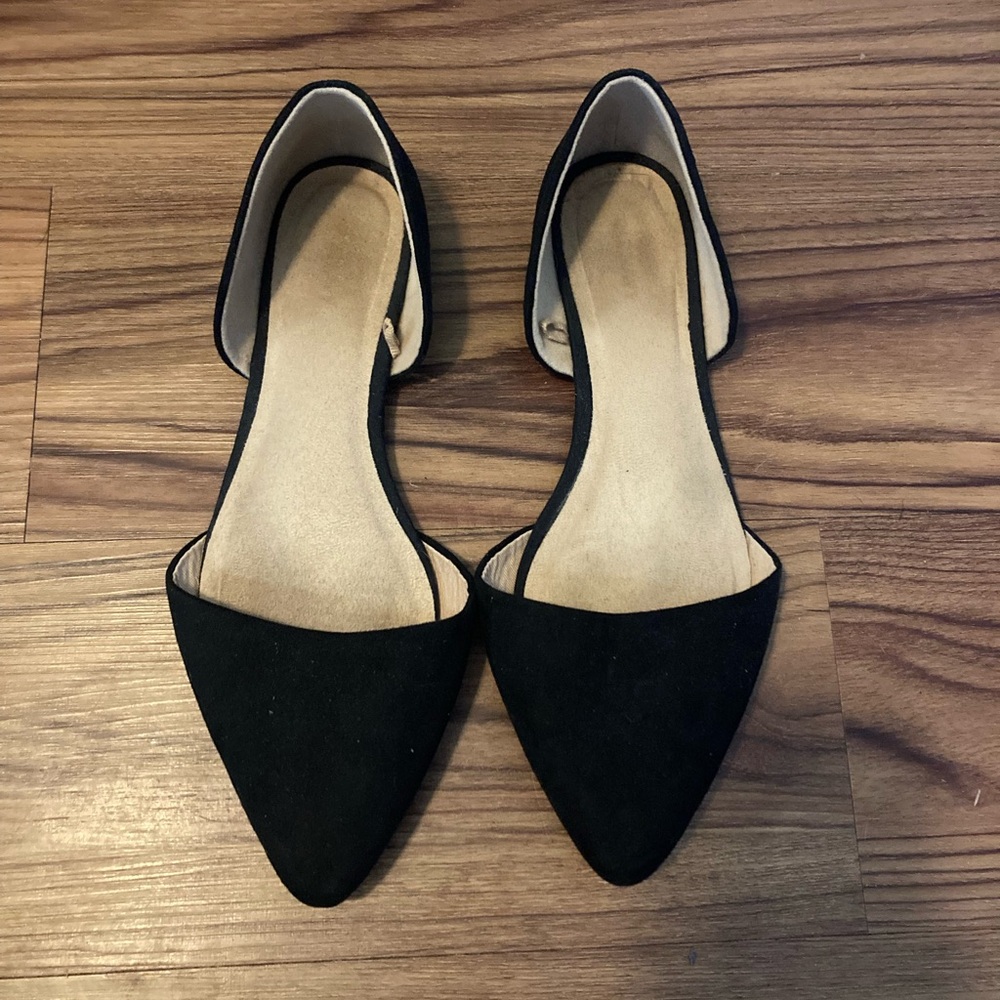 Old Navy Black Suede Flats